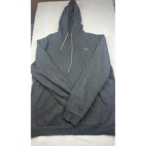 Oakley Hoodie 2XL Gray Regular Fit Pullover Fleece Sweatshirt Logo Mens